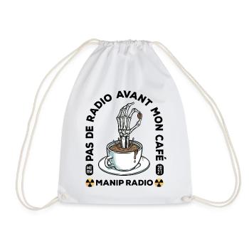 Pas de radio avant mon café Manip radio Radiologie - Sac de sport léger - blanc - Devant