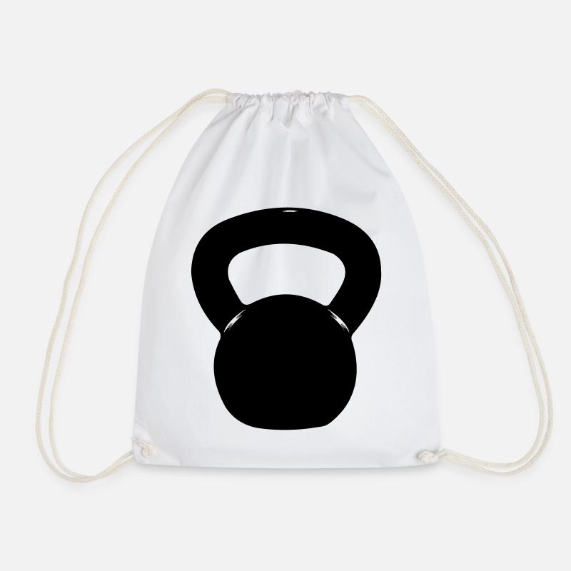 Kettlebell - Turnbeutel - Weiß