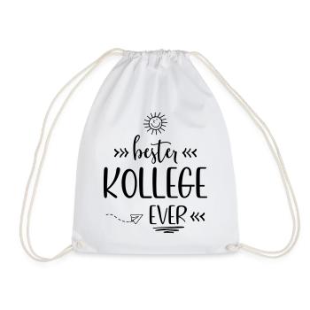 T-Shirts für nette Kollegen - Turnbeutel - Weiß - Vorne