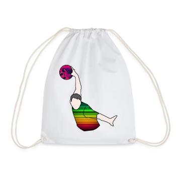 Quille à dix quilles - Sac de sport léger - blanc - Devant