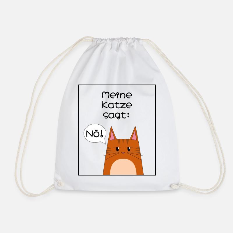 Meine Katze sagt: Nö! - Turnbeutel - Weiß
