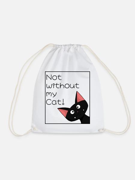 Nicht ohne meine Katze - Turnbeutel - Weiß