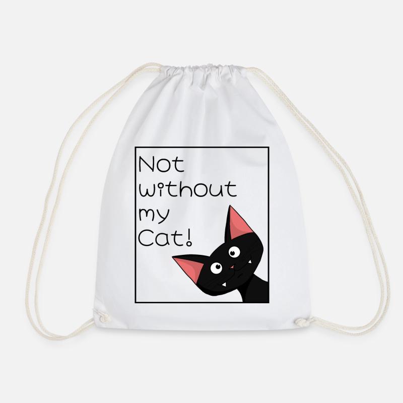 Nicht ohne meine Katze - Turnbeutel - Weiß