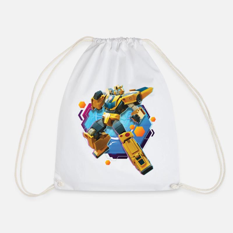 Transformers Earth Spark Character Bumblebee - Drawstring Bag - white