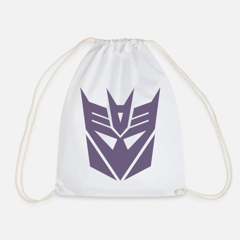 Transformers Earth Spark Brustmotiv Decepticons - Turnbeutel - Weiß