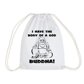 J’ai le corps d’un dieu... Bouddha - Sac de sport léger - blanc - Devant