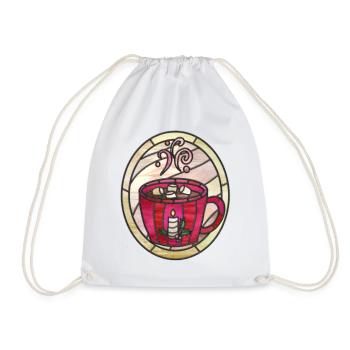 Illustration de chocolat chaud. Confort hivernal. - Sac de sport léger - blanc - Devant