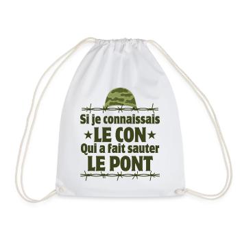 7ème compagnie, septième compagnie, Chaudard - Sac de sport léger - blanc - Devant