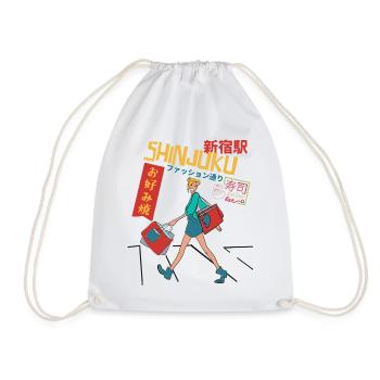 Shinjuku Shopping - Turnbeutel - Weiß - Vorne