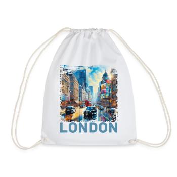 London - Turnbeutel - Weiß - Vorne