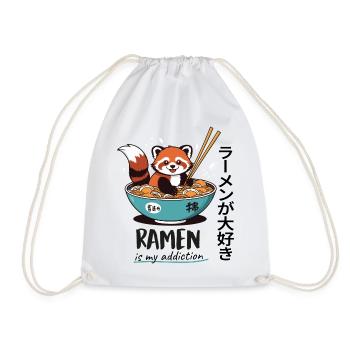 Mignon panda roux dans un bol de ramen - Sac de sport léger - blanc - Devant