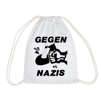 Gegen Nazis - Turnbeutel - Weiß - Vorne