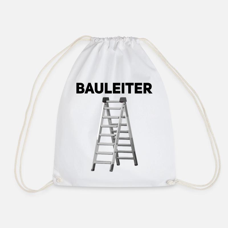 Bauleiter – Lustiger Handwerker Spruch - Turnbeutel - Weiß
