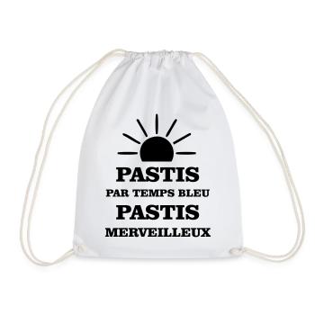 Pastis in blauem Wetter wunderbares Pastis - Turnbeutel - Weiß - Vorne