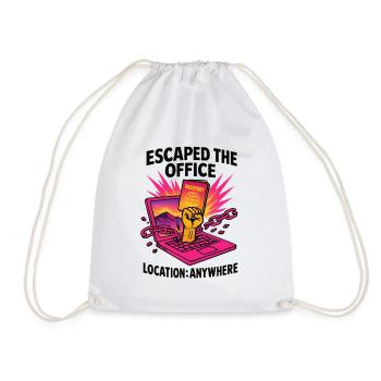 Télétravail - Télétravailleur - Full Remote - Sac de sport léger - blanc - Devant