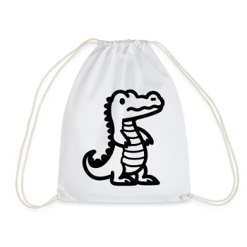 Alligator - Turnbeutel - Weiß - Vorne
