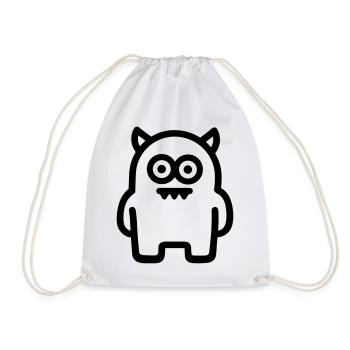 monster - Drawstring Bag - white - Front