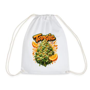 Tangie Orange Graffiti Print - Sac de sport léger - blanc - Devant