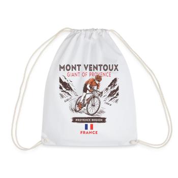 Mont Ventoux Cycling - Road Bike Design - Drawstring Bag - white - Front