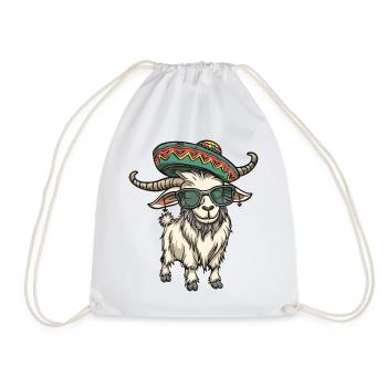 Sombrero comique comique de la chèvre de montagne - Sac de sport léger - blanc - Devant