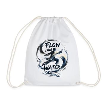 Flux du Tai Chi - Sac de sport léger - blanc - Devant
