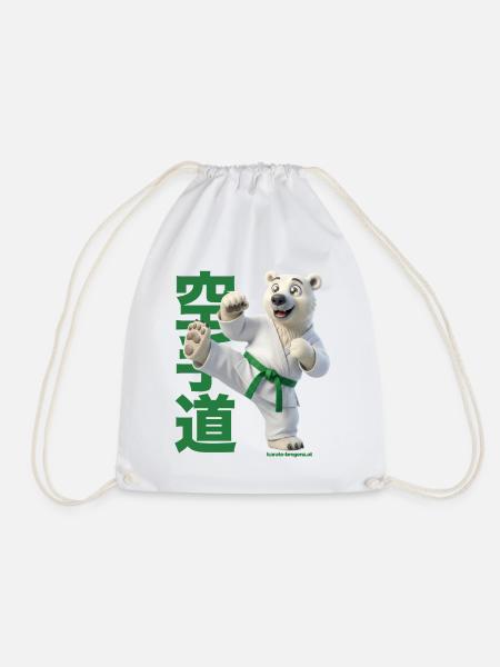 Karate Eisbär - Turnbeutel - Weiß