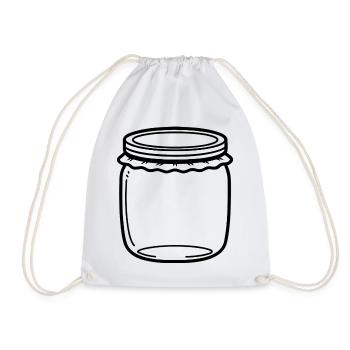 Jam Jar Gliederung - Turnbeutel - Weiß - Vorne