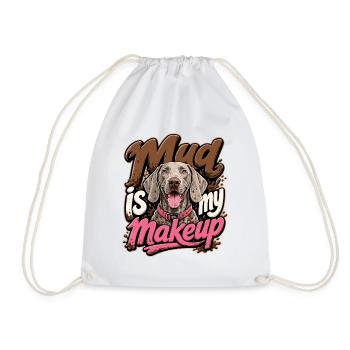 Weimaraner - Drawstring Bag - white - Front