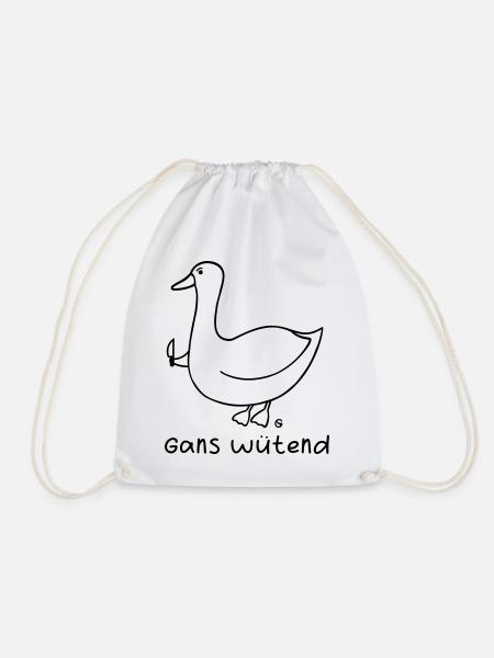 Gans wütend 2 - Turnbeutel - Weiß