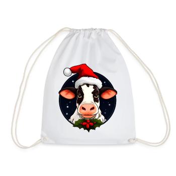 Kühe Christmas - Turnbeutel - Weiß - Vorne