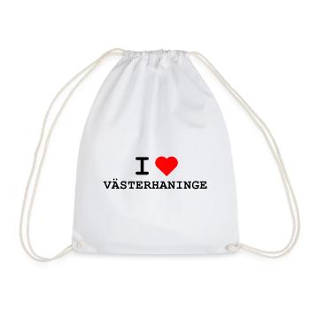I love Västerhaninge - Ich liebe Västerhaninge  - Turnbeutel - Weiß - Vorne