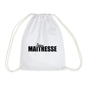 Super Maitresse Cadeau Pour Maîtresse D école - Sac de sport léger - blanc - Devant