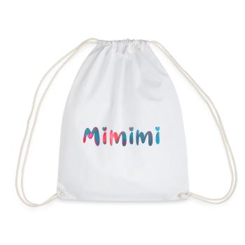 mimimi ,name, typo,sprüche,bunt - Drawstring Bag - white - Front
