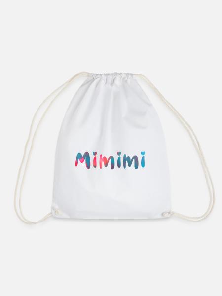 mimimi ,name, typo,sprüche,bunt - Turnbeutel - Weiß