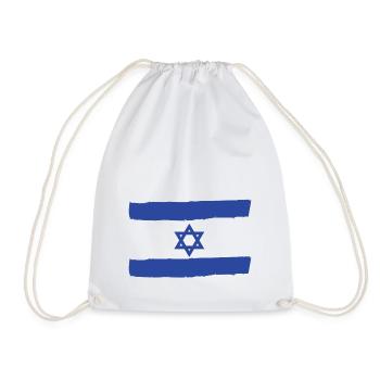 Israel Flag - Drawstring Bag - white - Front