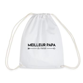 Meilleur papa du monde - Sac de sport léger - blanc - Devant