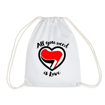 Love Antifa - Turnbeutel - Weiß - Vorne