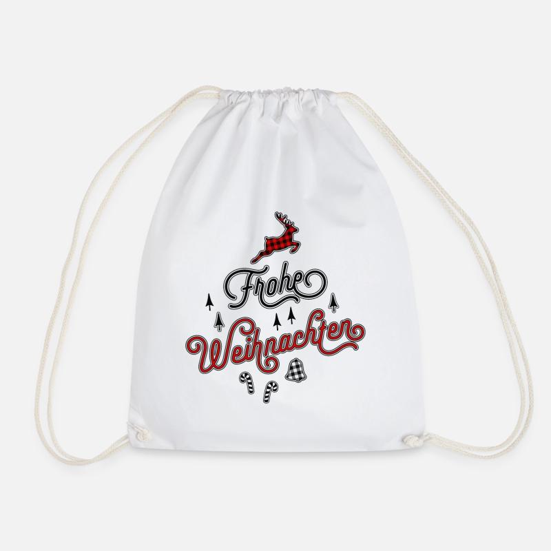Frohe Weihnachten Ugly Christmas Sweater Geschenk - Turnbeutel - Weiß