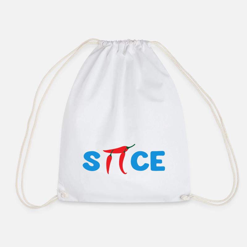 Spice Chilli PI Science Funny - Drawstring Bag - white