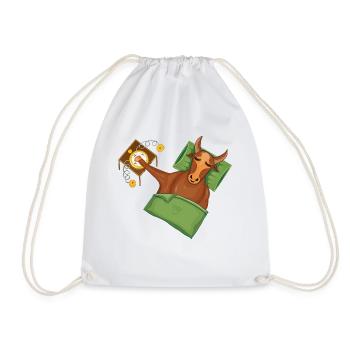 Taurus | Add Text | Examples in the description! - Drawstring Bag - white - Front