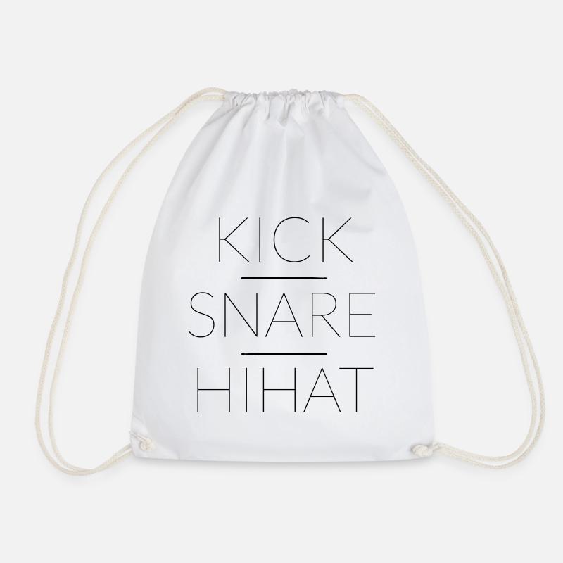KICK SNARE HIHAT - Turnbeutel - Weiß
