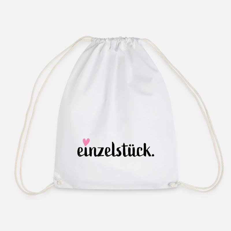 Einzelstück ❤️ Valentinstag - Turnbeutel - Weiß