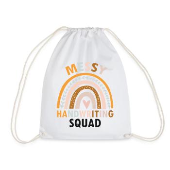 Dyslexia Intervention for Dyslexia Therapy - Drawstring Bag - white - Front