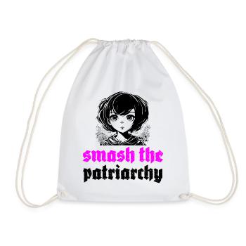 smash the patriarchy - Turnbeutel - Weiß - Vorne
