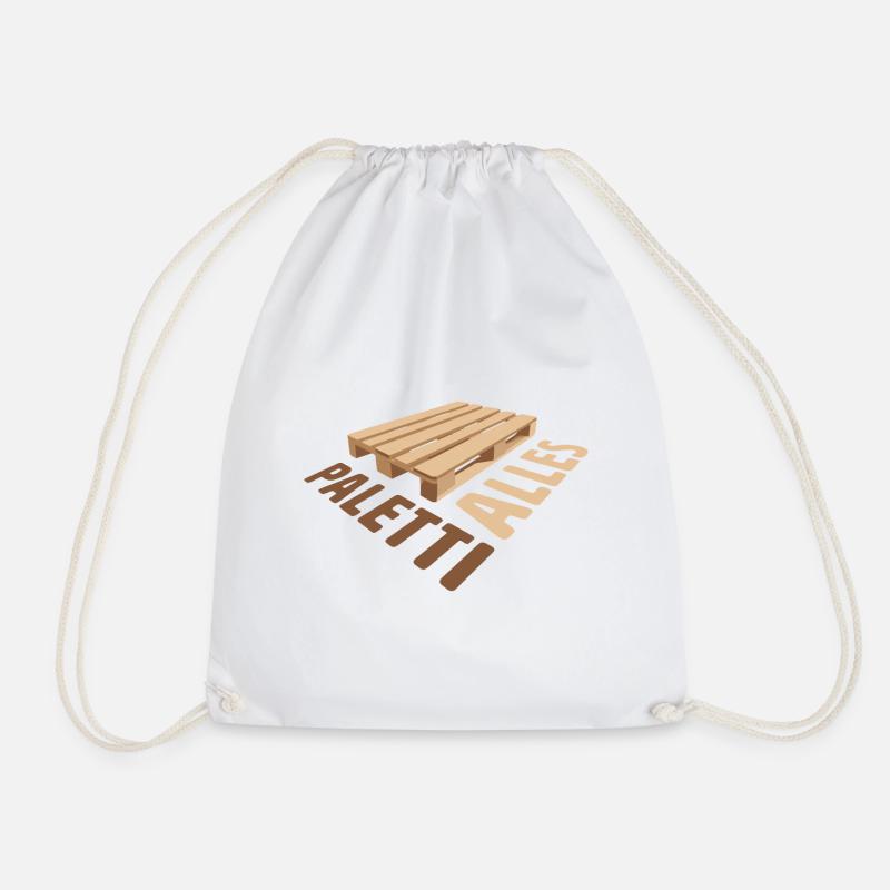 Alles Paletti? Palette Gabelstapler Lager Trucker - Turnbeutel - Weiß