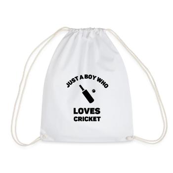 Juste un garçon qui aime le cricket - Sac de sport léger - blanc - Devant