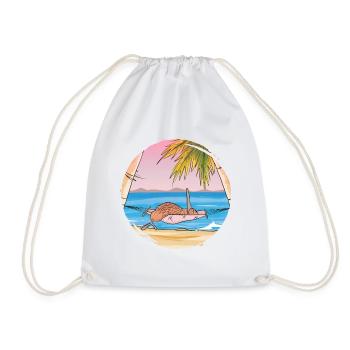Kiwi holiday - Drawstring Bag - white - Front