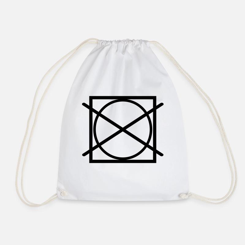 Do not tumble dry - Drawstring Bag - white