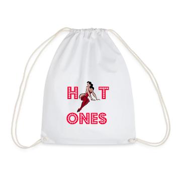 Hot Ones - Drawstring Bag - white - Front