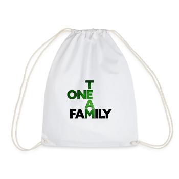 One Team - Family #5 - Turnbeutel - Weiß - Vorne